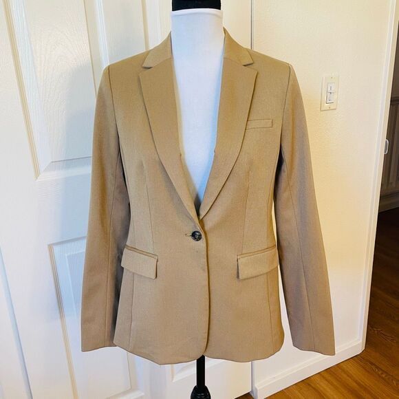 Banana Republic Long and Lean Blazer Camel Size 6 - Picture 11 of 11